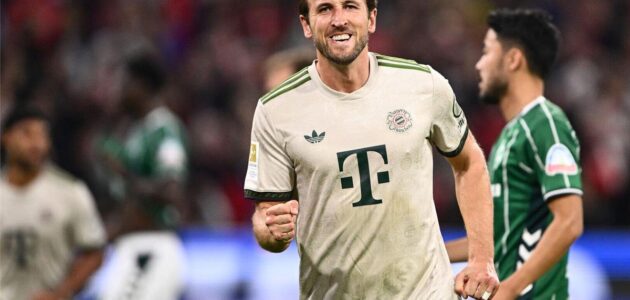 الصورة المميزة لـ: أهداف مباراة بايرن ميونخ وفيردر بريمن (4-0) وإنجاز تاريخي لهاري كين في الدوري الألماني