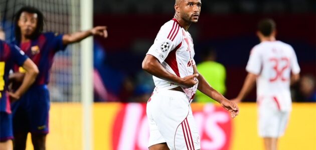 الصورة المميزة لـ: هدف أيوب الكعبي يثير الجدل: أولمبياكوس يهز شباك برشلونة بدوري الأبطال