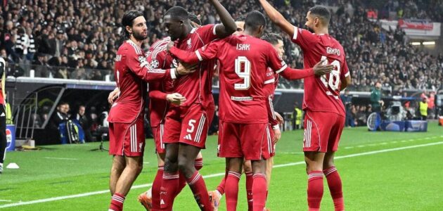 الصورة المميزة لـ: ليفربول يسحق آينتراخت فرانكفورت 5-1 ويعود بقوة في دوري الأبطال