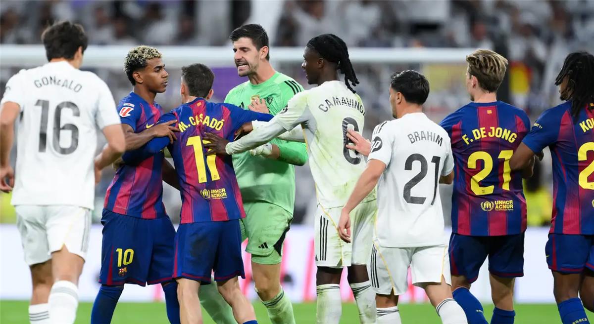 إحصائية صادمة: وقت اللعب الفعلي القصير في كلاسيكو ريال مدريد وبرشلونة يثير الجدل