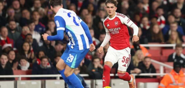 Featured image for: ميكيل أرتيتا يشيد بـ ماكس داومان: نجم أرسنال الصاعد يصنع التاريخ في الفوز على برايتون