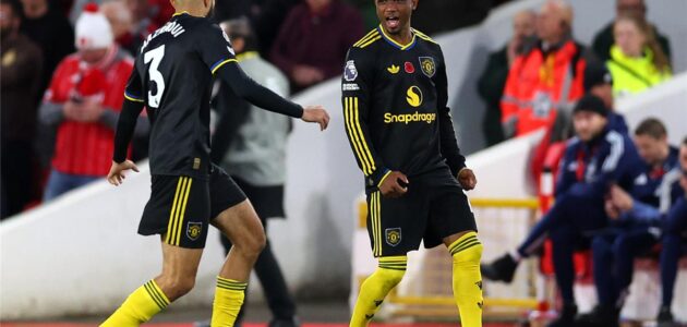 الصورة المميزة لـ: هدف أماد ديالو الصاروخي ينقذ مانشستر يونايتد أمام نوتينجهام.. هل هو هدف الموسم؟