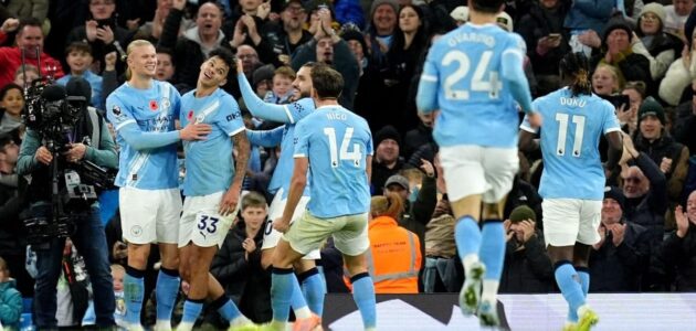 الصورة المميزة لـ: مانشستر سيتي 3-1 بورنموث: هالاند يتألق ويقود السيتي لانتصار كبير في الدوري الإنجليزي