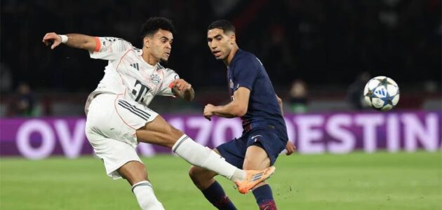 الصورة المميزة لـ: صدمة في حديقة الأمراء: إصابة خطيرة لأشرف حكيمي وطرد لويس دياز في قمة باريس وبايرن بدوري الأبطال