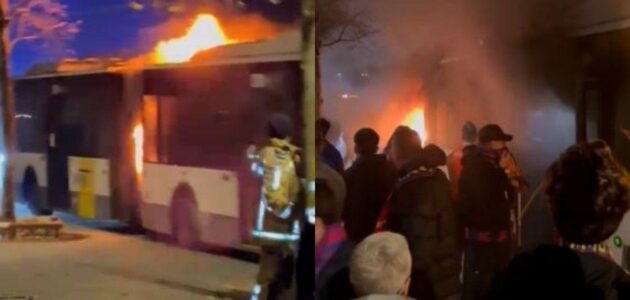 الصورة المميزة لـ: فيديو صادم: اشتعال حافلة جماهير برشلونة قبل مباراة كلوب بروج وسب ريال مدريد