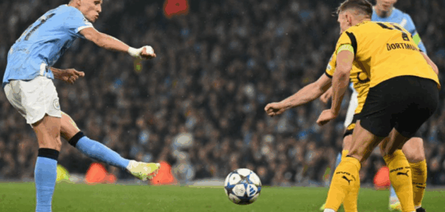 الصورة المميزة لـ: تألق فيل فودين يقود مانشستر سيتي لاكتساح دورتموند 4-1 في دوري الأبطال