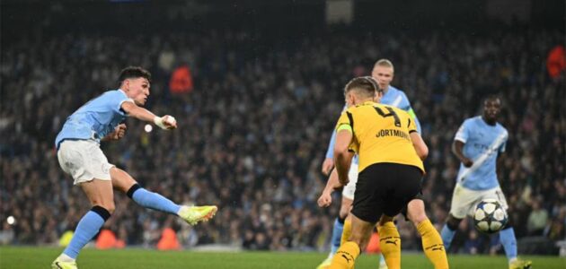 الصورة المميزة لـ: فودين يكرر الإبداع: هدف مانشستر سيتي الثالث “الطبق الأصل” في شباك دورتموند بدوري الأبطال