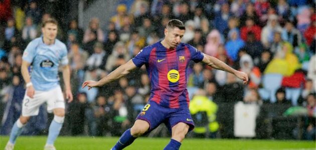 الصورة المميزة لـ: أهداف برشلونة وسيلتا فيجو: ليفاندوفسكي يتقدم وكاريرا يعادل في ليلة الليجا المثيرة