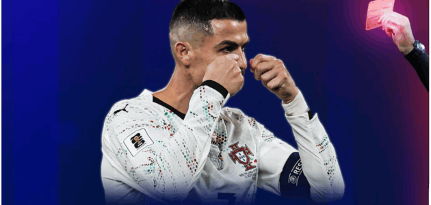 الصورة المميزة لـ: جميع بطاقات كريستيانو رونالدو الحمراء الـ 13 في مسيرته: أربع مع مان يونايتد وست مع ريال مدريد