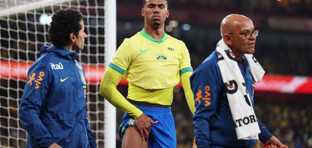 الصورة المميزة لـ: إصابة غابرييل مدافع أرسنال في ودية البرازيل: قلق يسيطر على الجانرز قبل مواجهات حاسمة