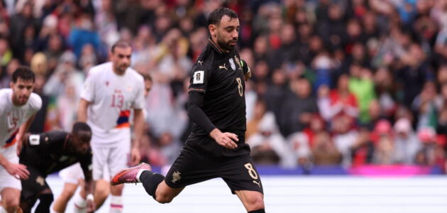 الصورة المميزة لـ: برونو فرنانديز يتألق بثلاثية وتمريرات حاسمة ويقود البرتغال لكأس العالم