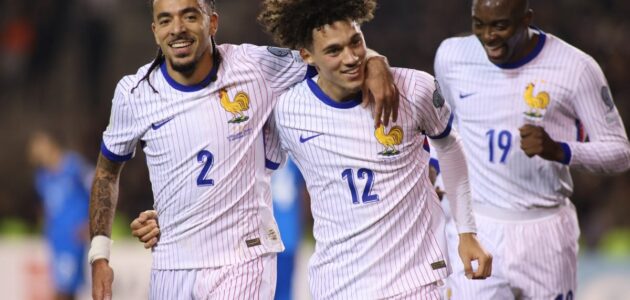 الصورة المميزة لـ: فرنسا تختتم تصفيات كأس العالم بسجل خالٍ من الهزائم بعد فوزها على أذربيجان