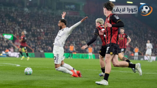 لاعبو بورنموث ومانشستر يونايتد يحتفلون بالتعادل 2-2 في الدوري الإنجليزي