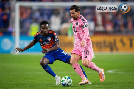 ليونيل ميسي بقميص إنتر ميامي في مباراة بالدوري الأمريكي