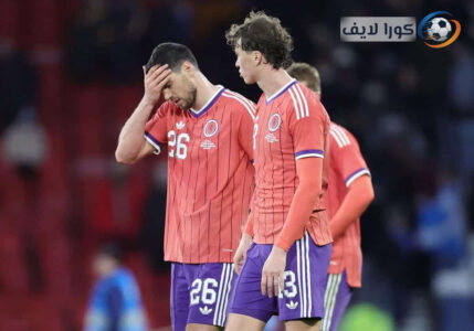 جونيا إيتو يحتفل بهدفه الوحيد في مرمى اسكتلندا خلال المباراة الودية.