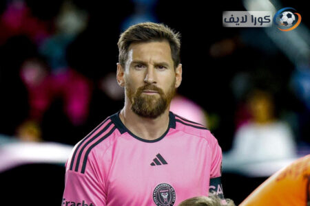 ليونيل ميسي يرتدي قميص إنتر ميامي ويحتفل بهدف