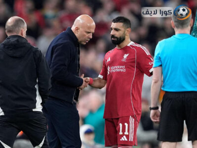 محمد صلاح يحتفل بهدفه الخمسين في دوري أبطال أوروبا مع ليفربول