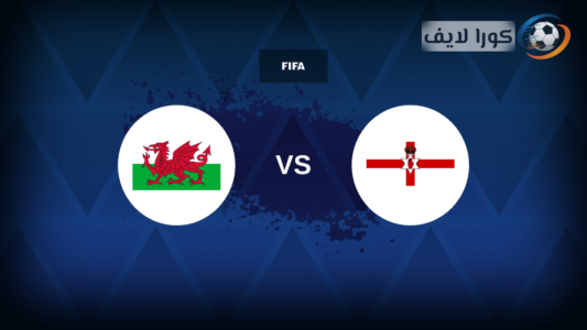 لاعبو ويلز وأيرلندا الشمالية يتصافحون قبل مباراة ودية في كارديف.